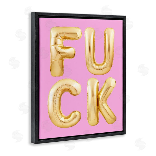 Stupell Industries House Of Lulu | F*ck Gold & Pink Letters Wall Art