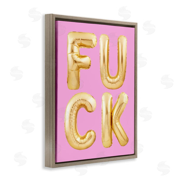 Stupell Industries House Of Lulu | F*ck Gold & Pink Letters Wall Art