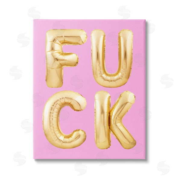 stupell industries House of Lulu | F*ck Gold & Pink Letters Wall Art