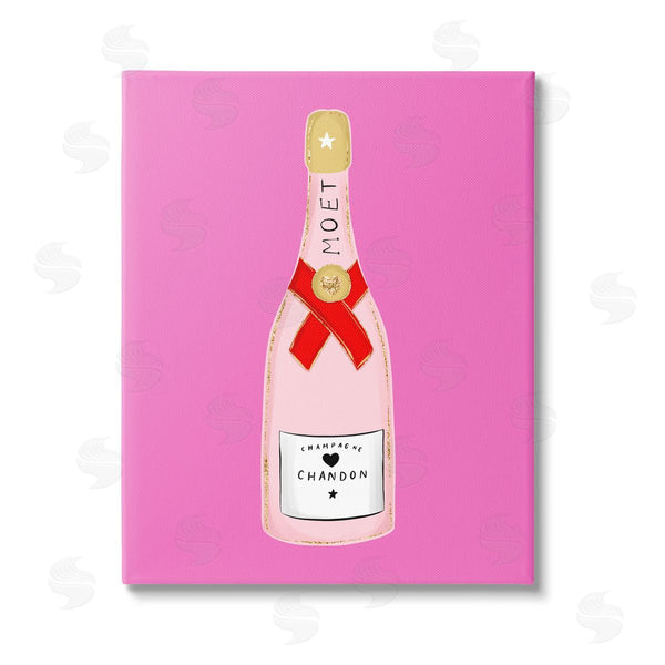 stupell industries House of Lulu | Fun Pink Champagne Wall Art