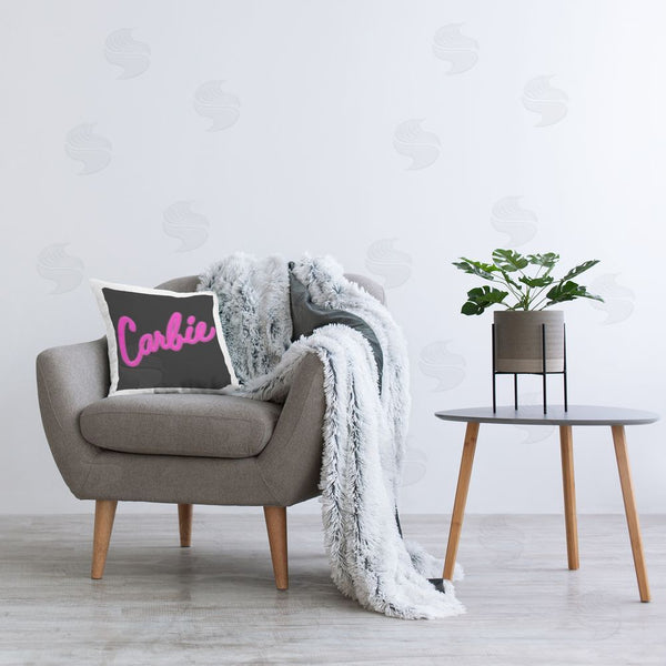 Stupell Industries House Of Lulu | Funny Carbie On Black Printed Throw Pillow