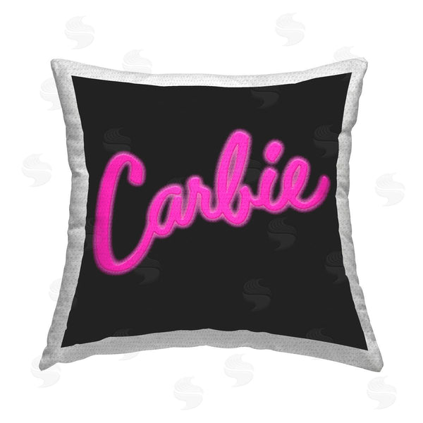 Stupell Industries House Of Lulu | Funny Carbie On Black Printed Throw Pillow