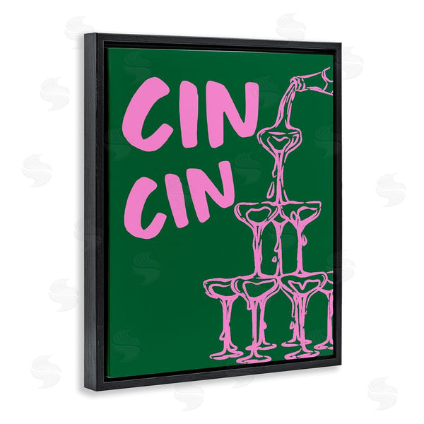 Stupell Industries House Of Lulu | Green & Pink Cin Cin
