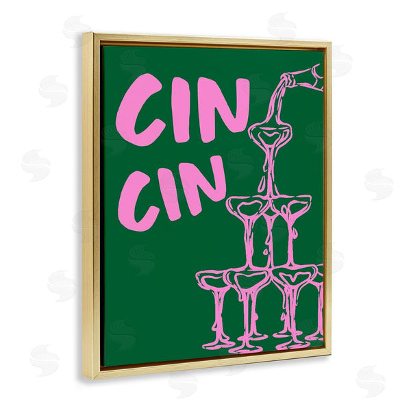 Stupell Industries House Of Lulu | Green & Pink Cin Cin