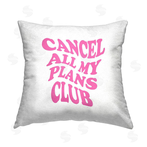 Stupell Industries House Of Lulu | Groovy Cancel Plans Club Printed Throw Pillow