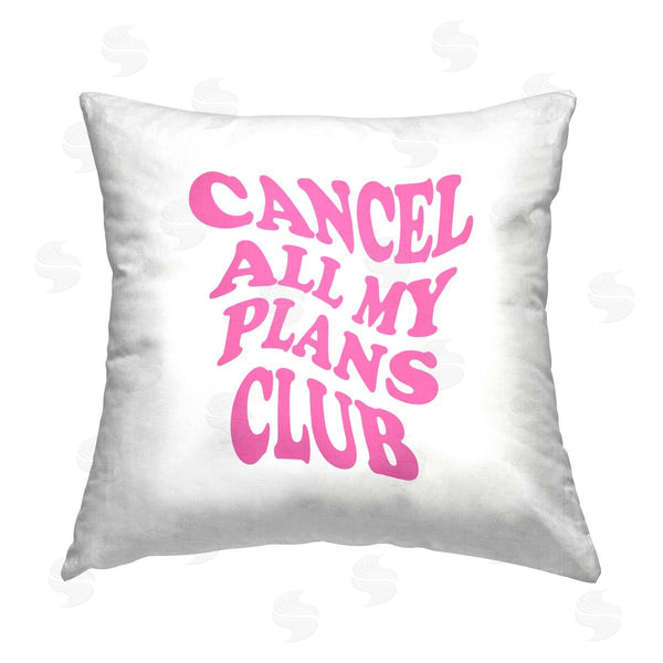 stupell industries House of Lulu | Groovy Cancel Plans Club Printed Throw Pillow