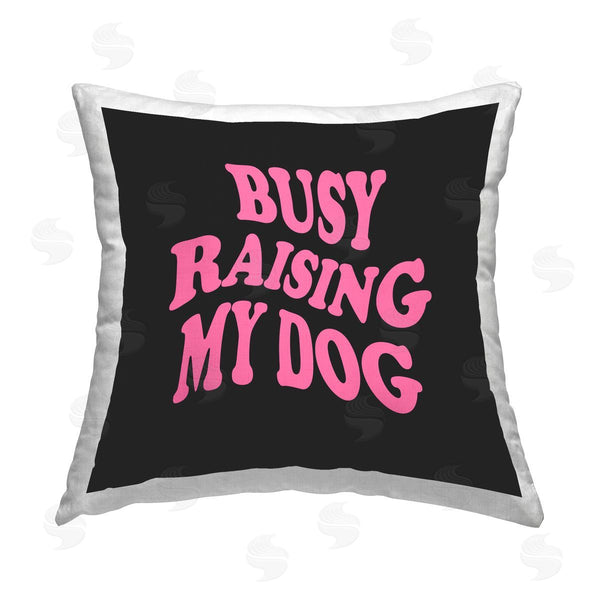 stupell industries House of Lulu | Groovy Pet Dog Mom Printed Throw Pillow