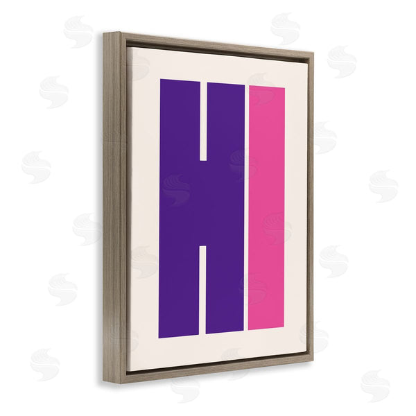 Stupell Industries House Of Lulu | Hi Contemporary Typography