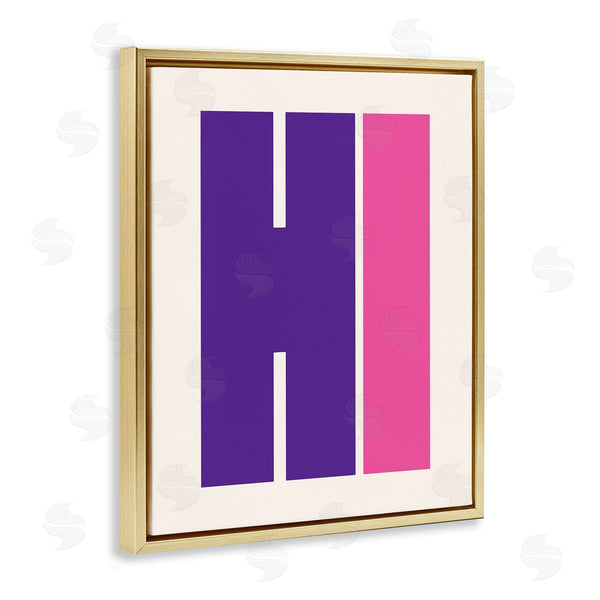 Stupell Industries House Of Lulu | Hi Contemporary Typography