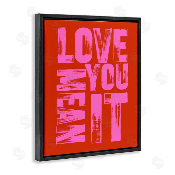 Stupell Industries House Of Lulu | Love You Mean It On Red