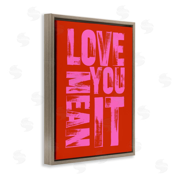 Stupell Industries House Of Lulu | Love You Mean It On Red