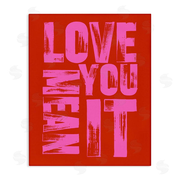 stupell industries House of Lulu | Love You Mean It on Red