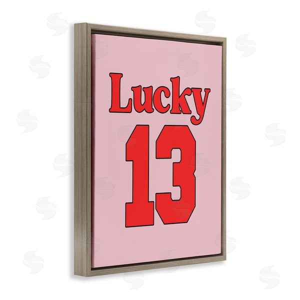 Stupell Industries House Of Lulu | Lucky 13 Varsity Text Wall Art