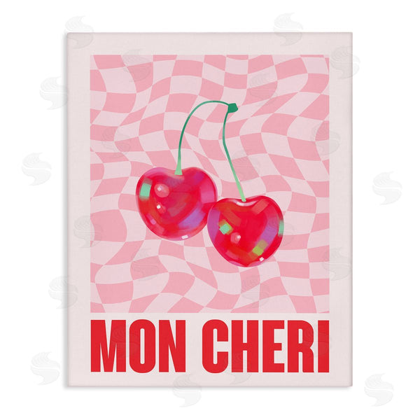 stupell industries House of Lulu | Mon Cheri on Checkered Wall Art