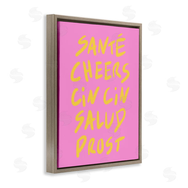 Stupell Industries House Of Lulu | Multilingual Cheers On Pink