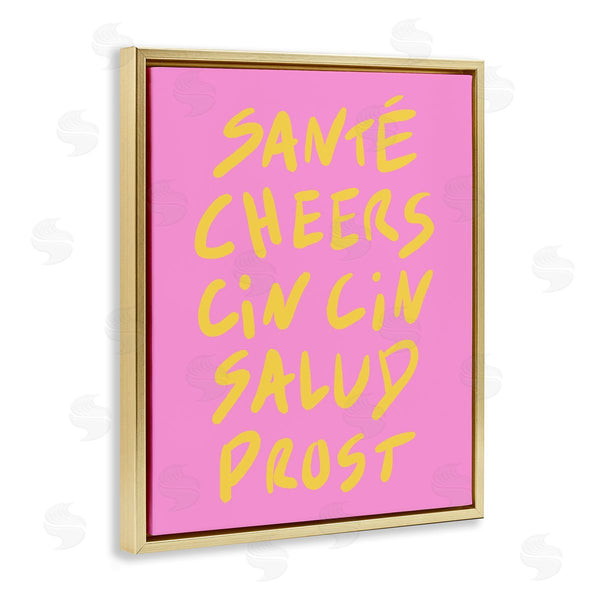 Stupell Industries House Of Lulu | Multilingual Cheers On Pink
