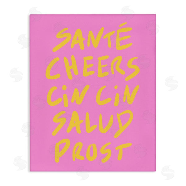 stupell industries House of Lulu | Multilingual Cheers on Pink