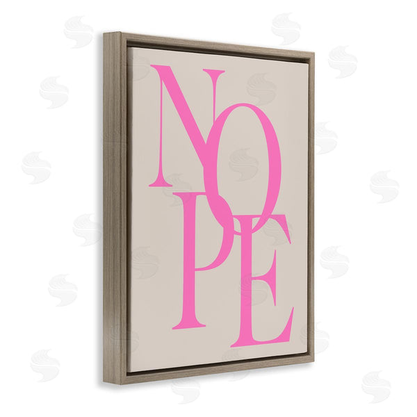 Stupell Industries House Of Lulu | Nope Contemporary Typography
