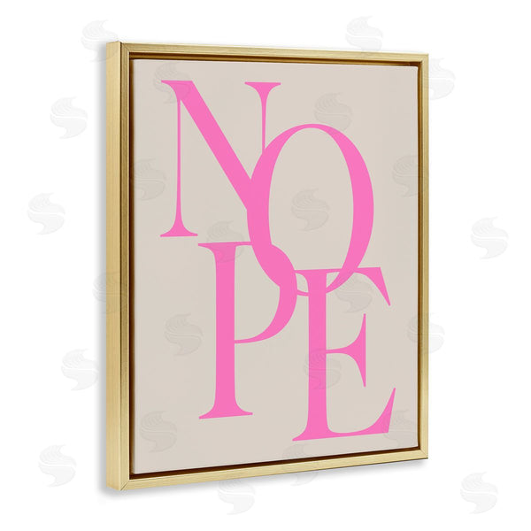 Stupell Industries House Of Lulu | Nope Contemporary Typography