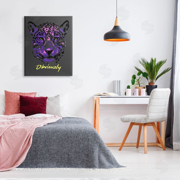 Stupell Industries House Of Lulu | Obviously Purple Leopard Wall Art