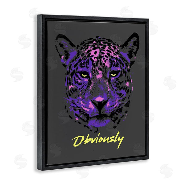 Stupell Industries House Of Lulu | Obviously Purple Leopard Wall Art