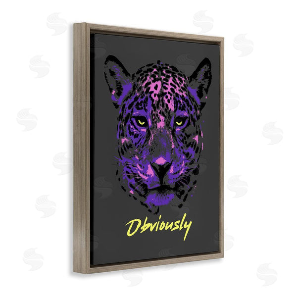Stupell Industries House Of Lulu | Obviously Purple Leopard Wall Art