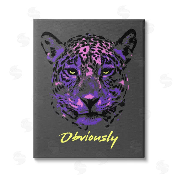 stupell industries House of Lulu | Obviously Purple Leopard Wall Art