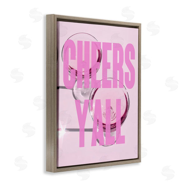 Stupell Industries House Of Lulu | Pink Cheers Y'all Phrase Wall Art
