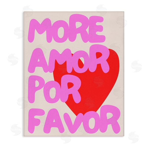 stupell industries House of Lulu | Pink & Red More Amor Wall Art