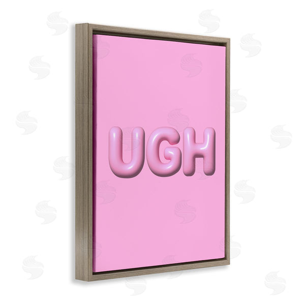Stupell Industries House Of Lulu | Pink Ugh Balloon Letters