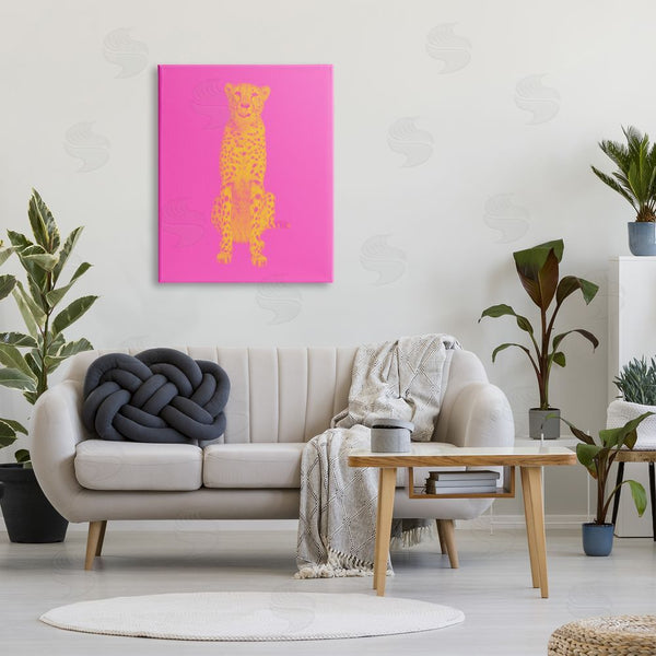 Stupell Industries House Of Lulu | Pop Pink & Yellow Leopard Wall Art