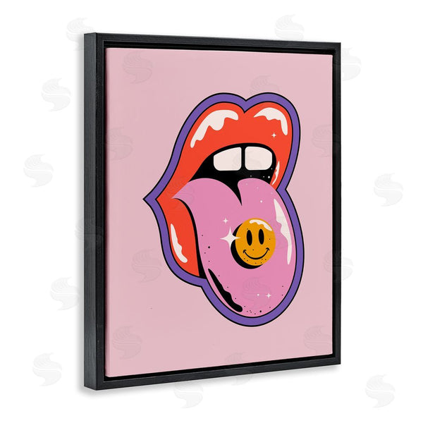 Stupell Industries House Of Lulu | Retro Lips With Smiley Wall Art