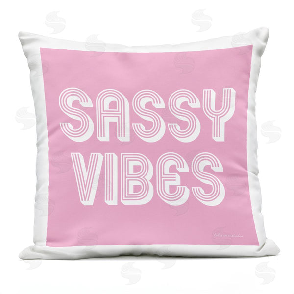 Stupell Industries House Of Lulu | Retro Sassy Vibes Phrase Printed Throw Pillow