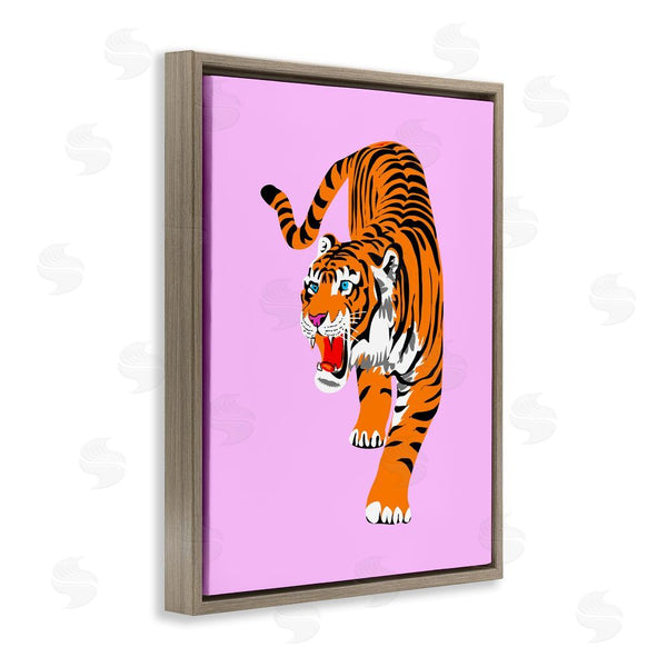 Stupell Industries House Of Lulu | Roaring Tiger On Pink Wall Art