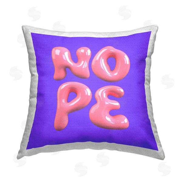 Stupell Industries House Of Lulu | Sassy Bold Nope Printed Throw Pillow
