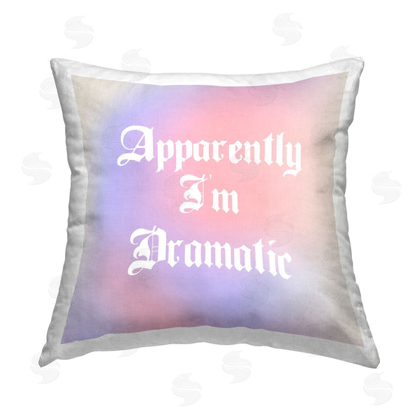stupell industries House of Lulu | Sassy Dramatic Pastel Phrase Printed Throw Pillow