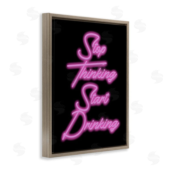 Stupell Industries House Of Lulu | Stop Thinking Drinking Humor Wall Art