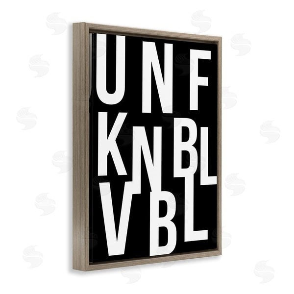Stupell Industries House Of Lulu | Unfknblvbl Funny Acronym Wall Art