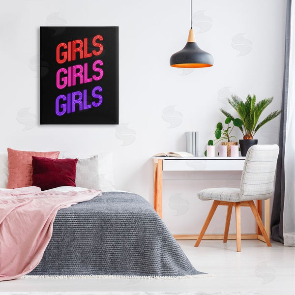Stupell Industries House Of Lulu | Vivid Neon Girls Sign Wall Art