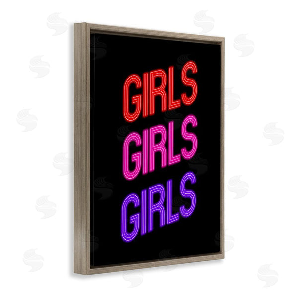 Stupell Industries House Of Lulu | Vivid Neon Girls Sign Wall Art