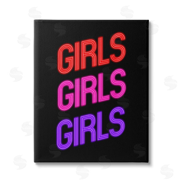 stupell industries House of Lulu | Vivid Neon Girls Sign Wall Art