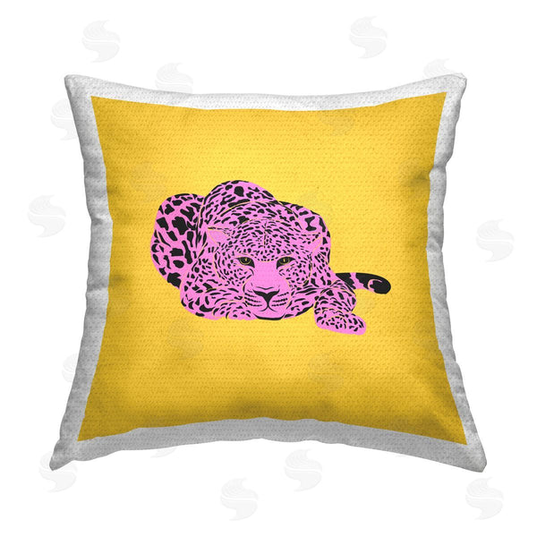 Stupell Industries House Of Lulu | Vivid Pop Style Cheetah Printed Throw Pillow