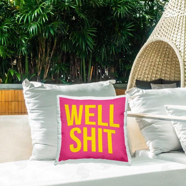 Stupell Industries House Of Lulu | Well Sh*t Sassy Humor Printed Throw Pillow