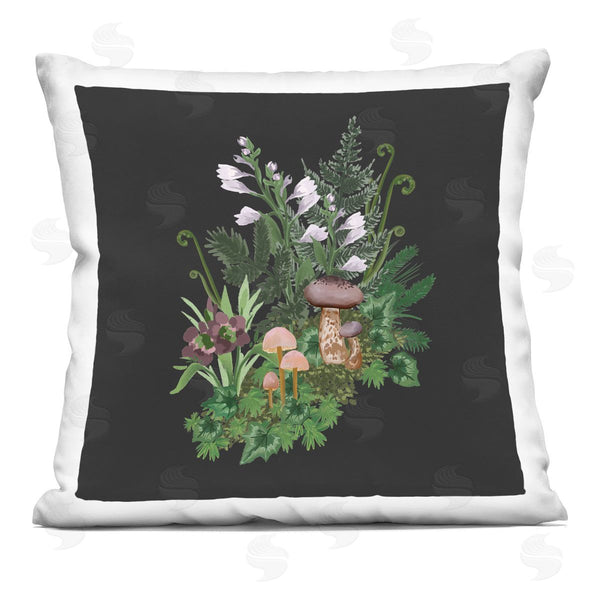 stupell industries House of Rose | Blooming Woodland Nature Plants Printed Throw Pillow