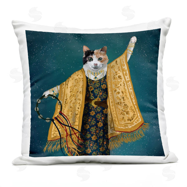 Stupell Industries House Of Rose | Cat Boho Flowing Dress Fashion Printed Throw Pillow