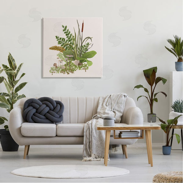 Stupell Industries House Of Rose | Cottage Botanicals Plants Mushrooms Ferns Forest Floor Wall Art
