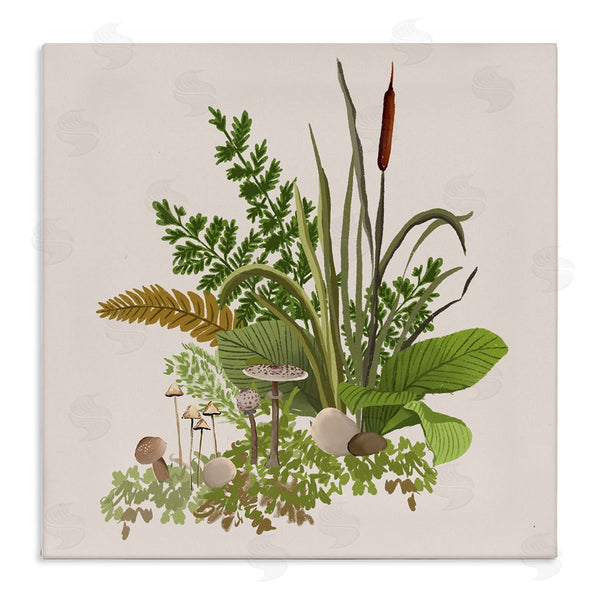 stupell industries House of Rose | Cottage Botanicals Plants Mushrooms Ferns Forest Floor Wall Art
