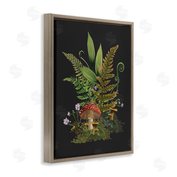 Stupell Industries House Of Rose | Ferns Sprouting Woodland Mushroom Plants Wall Art