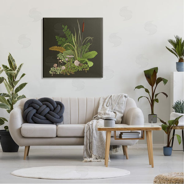 Stupell Industries House Of Rose | Forest Botanicals Plants Ferns Mushrooms Sprouting Wall Art