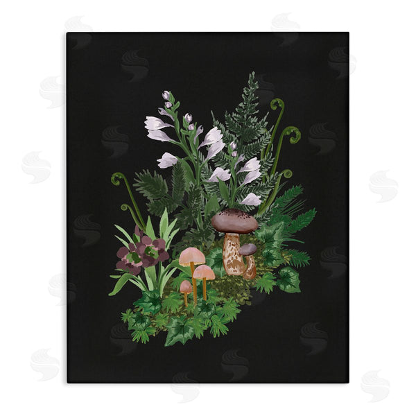 stupell industries House of Rose | Forest Plants Blooming Mushrooms Wall Art